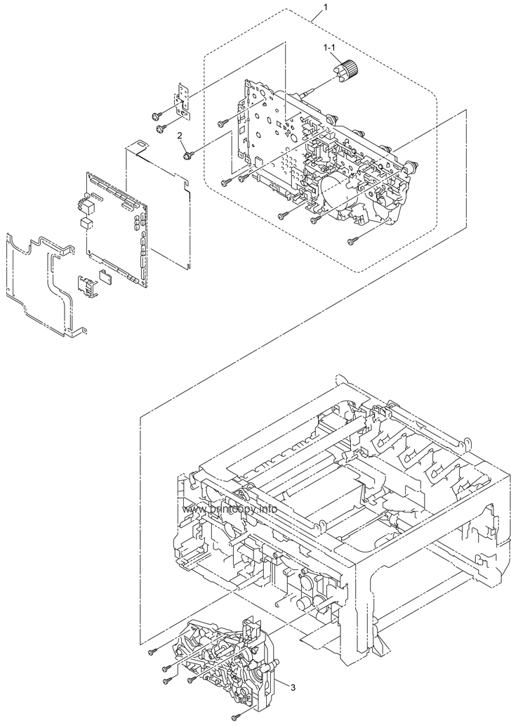 FRAME L and DRIVE UNIT