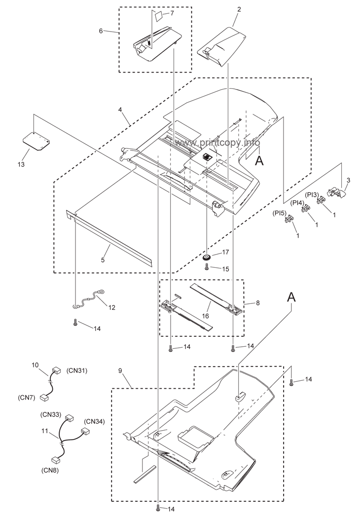P12 DOCUMENT TRAY ASSEMBLY