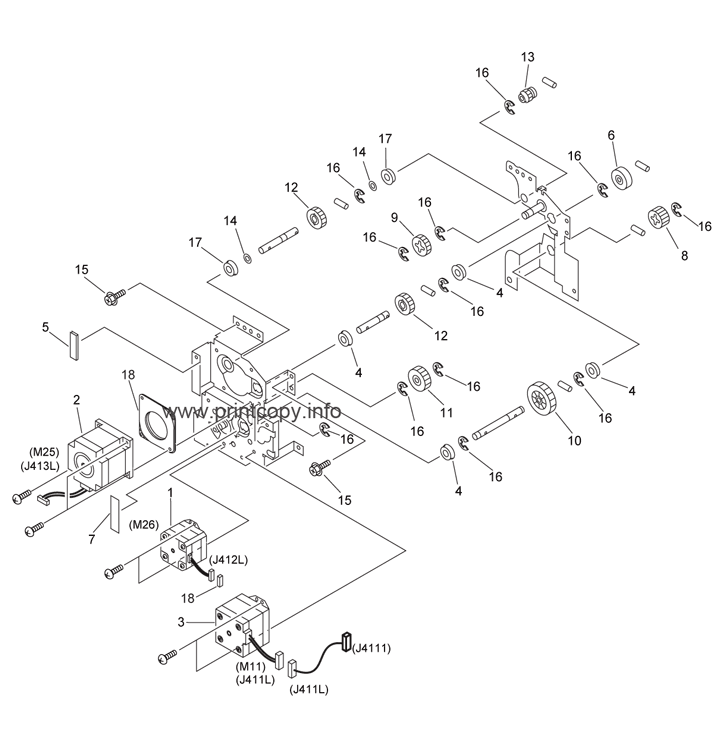 231 VERTICAL PATH DUPLEXING FEED DRIVE ASSEMBLY
