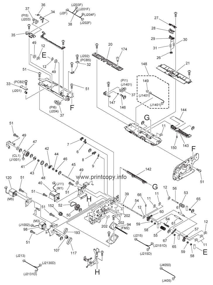 A40 ADF PAPER FEEDER ASSEMBLY