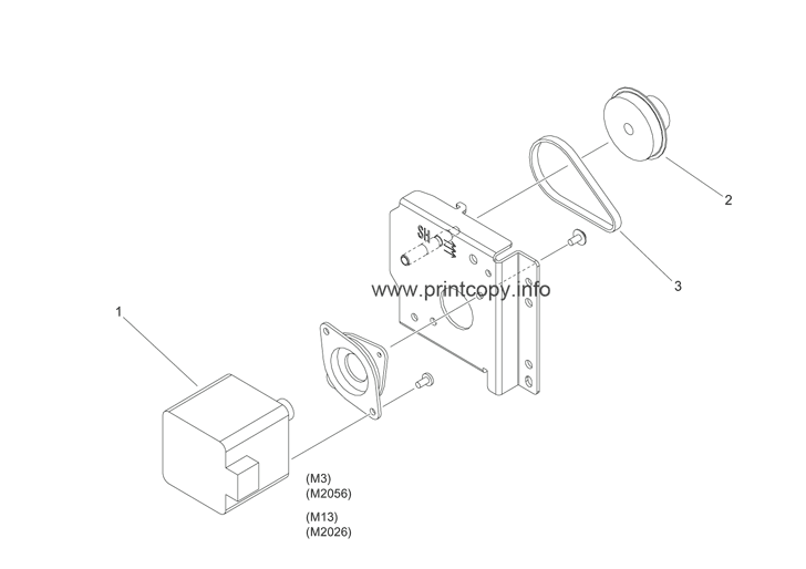 262 PAPER PICK-UP DRIVE ASSEMBLY (IR-ADV 4051 SERIES)