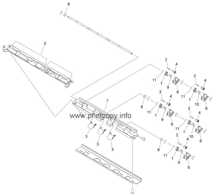 B43 PAPER FEED GUIDE ASSEMBLY, 2 (ADF)