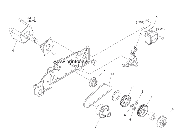 B13 PAPER FEED DRIVE ASSEMBLY