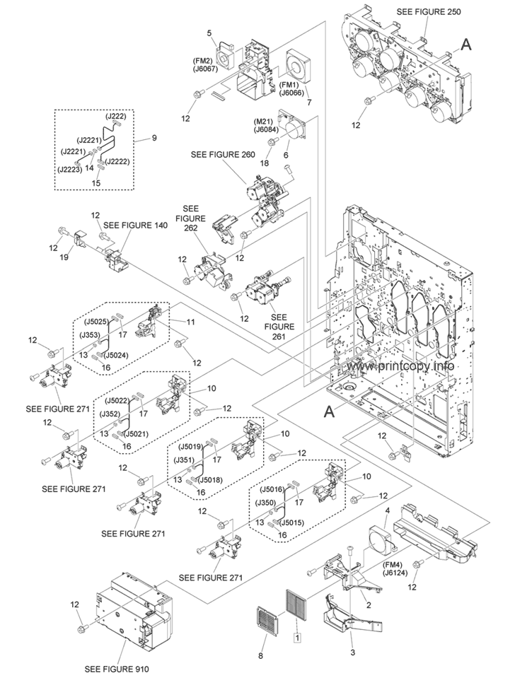 106C - Machine Rear Plate 1 (120V, 5540/5535)
