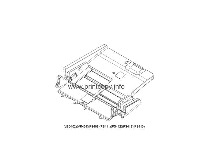 B15 DOCUMENT TRAY ASSEMBLY (ADF model)
