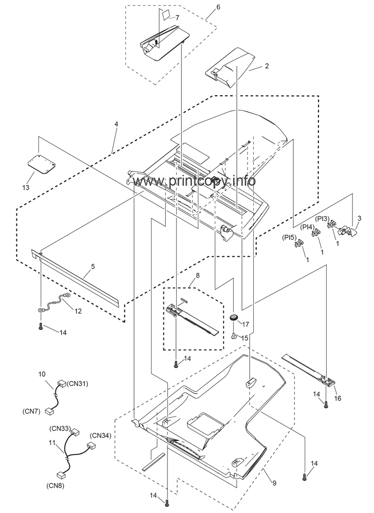 DOCUMENT TRAY ASSEMBLY