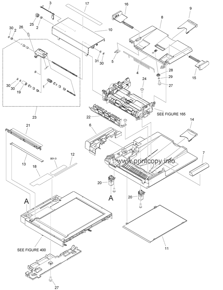160D READER/ADF ASSEMBLY(A/B/K/INCH SIZE)