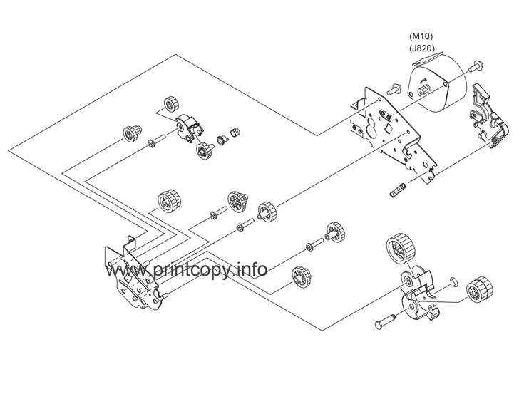 DUPLEXING FEED DRIVE ASSY
