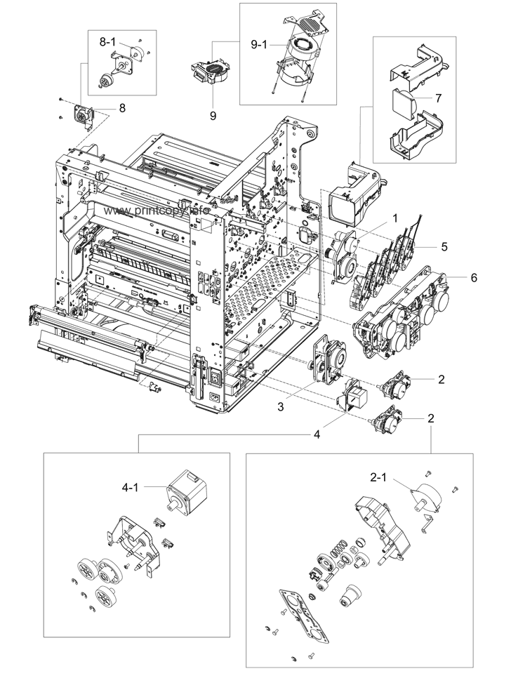 Main engine frame (1/2)