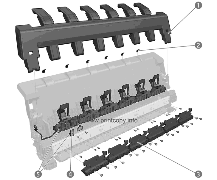 Stacker parts (front)
