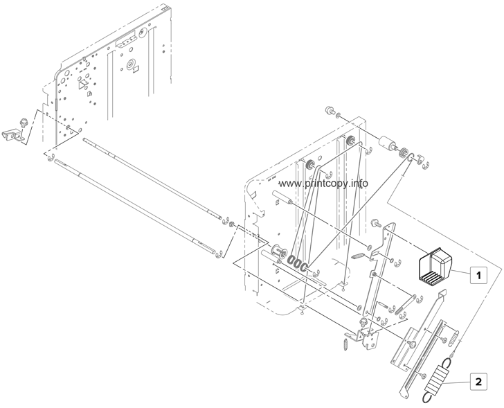 3000 sheet tray Elevator front section
