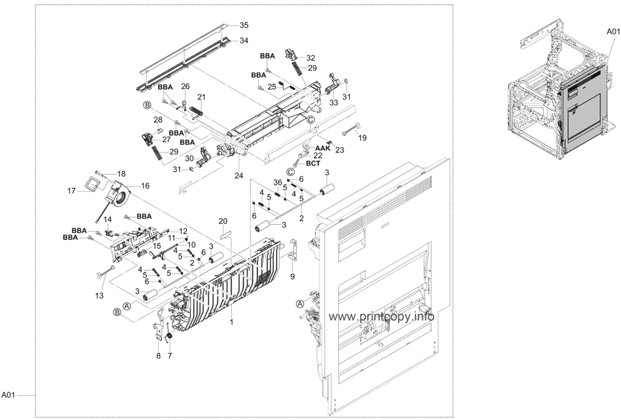 Paper Conveying Section (2nd Transfer Housing)