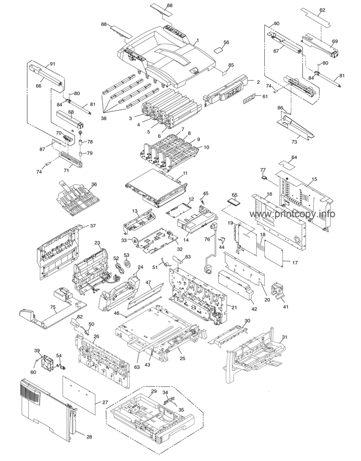 Parts Layout (C5510nMFP)