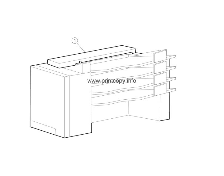 MFP 4-bin mailbox assembly 1