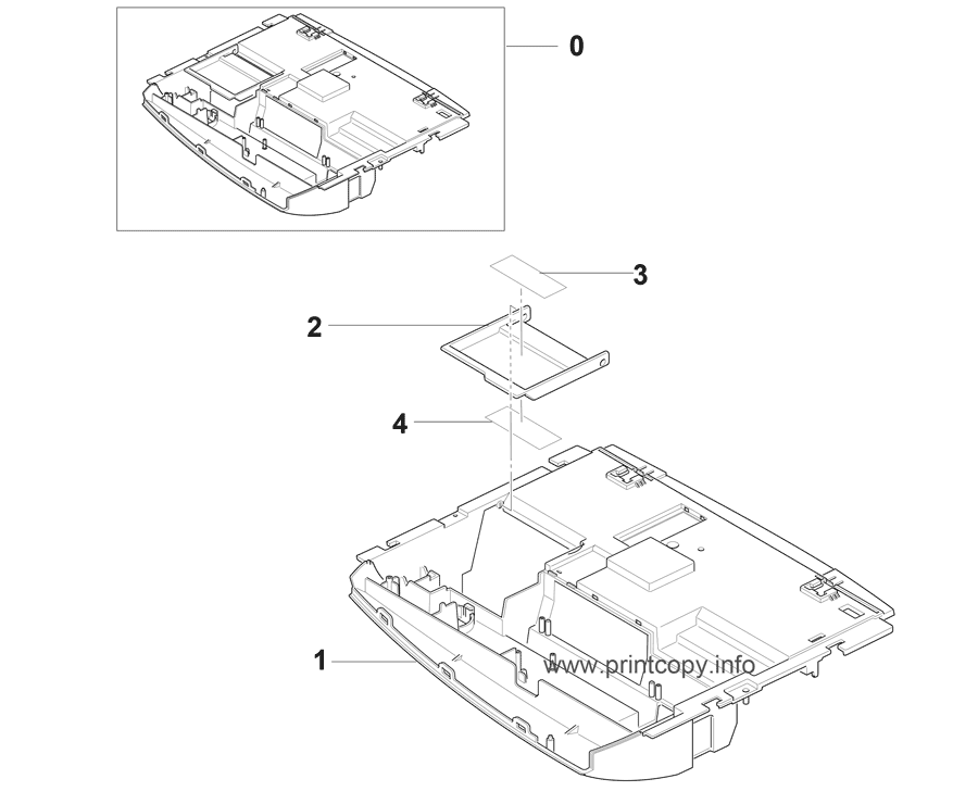 Cover Middle Exploded View