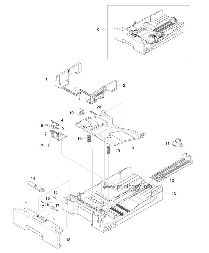 Cassette Assembly Exploded View