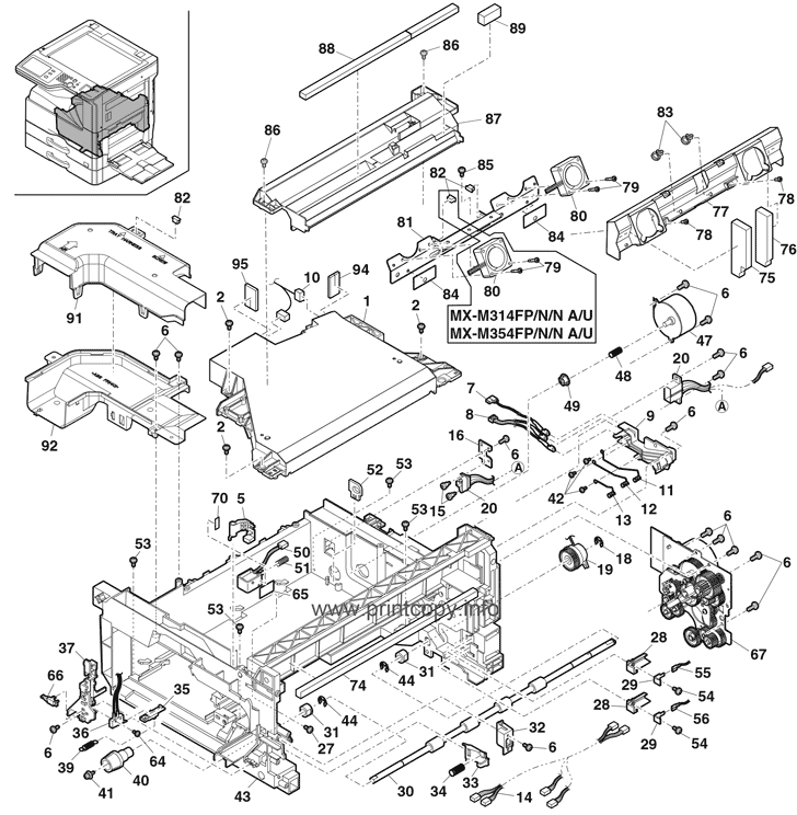 Middle frame section