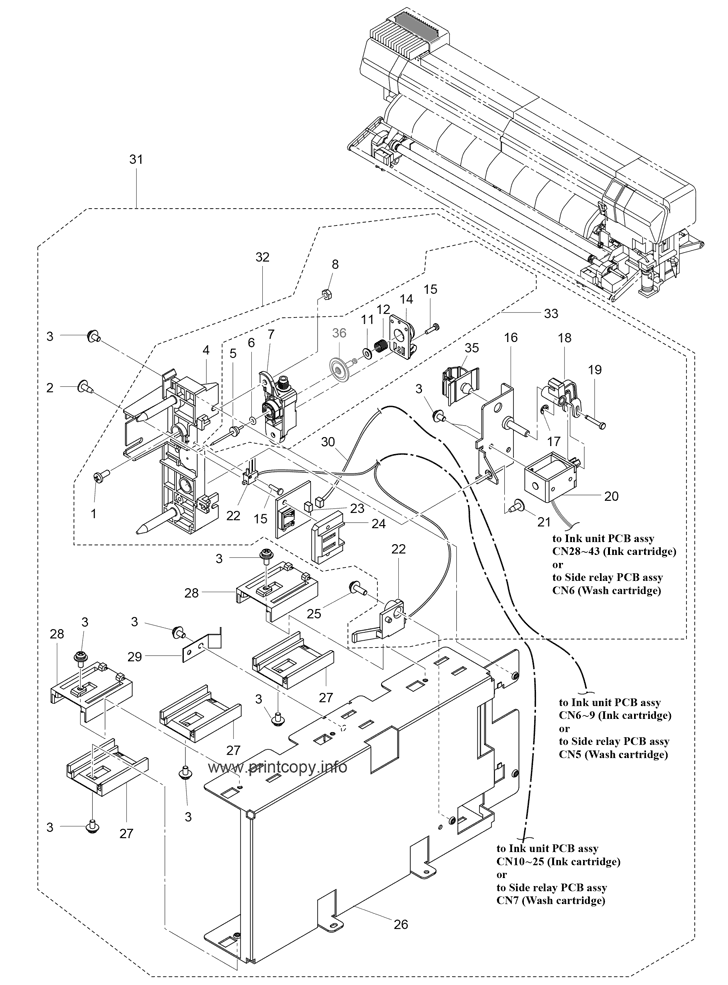 CARTRIDGE ASSY (Serial No. G3***212 or former)