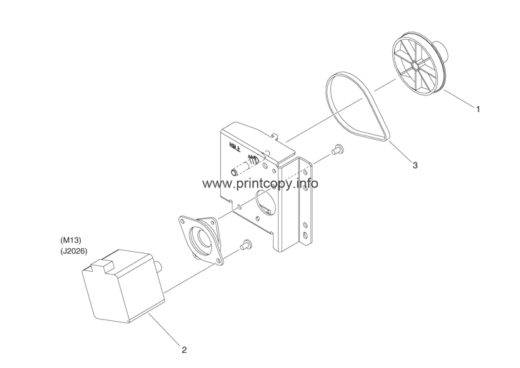 260 PAPER PICK-UP DRIVE ASSEMBLY (UPPER)(EXCEPT IR-ADV 4051 SERIES)