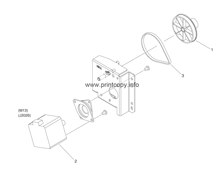260 PAPER PICK-UP DRIVE ASSEMBLY (UPPER)(EXCEPT IR-ADV 4251)