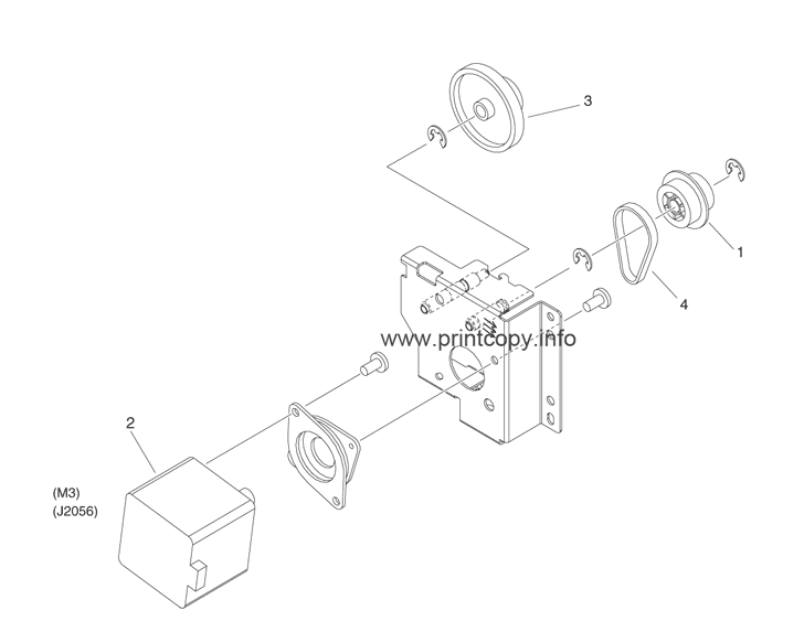 261 PAPER PICK-UP DRIVE ASSEMBLY (LOWER)(EXCEPT IR-ADV 4251)