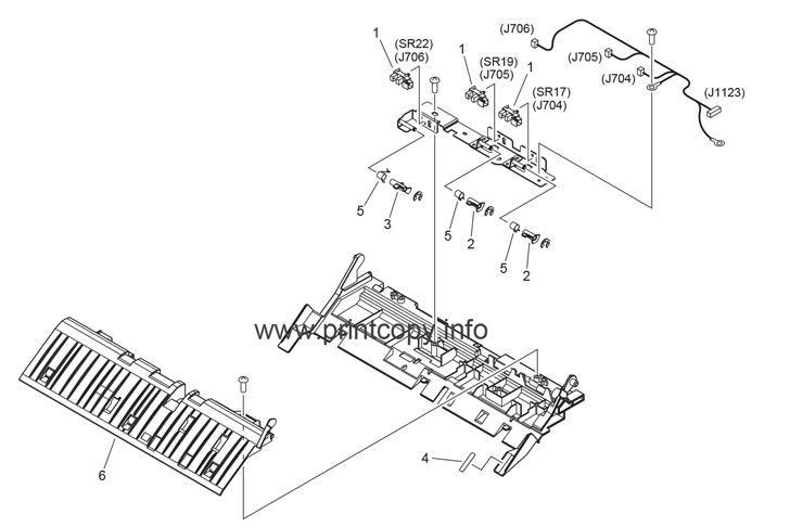 B32 OPEN/CLOSE GUIDE ASSEMBLY(ONE-PATH ADF)