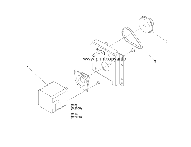262 PAPER PICK-UP DRIVE ASSEMBLY (IR-ADV 4751 Series)