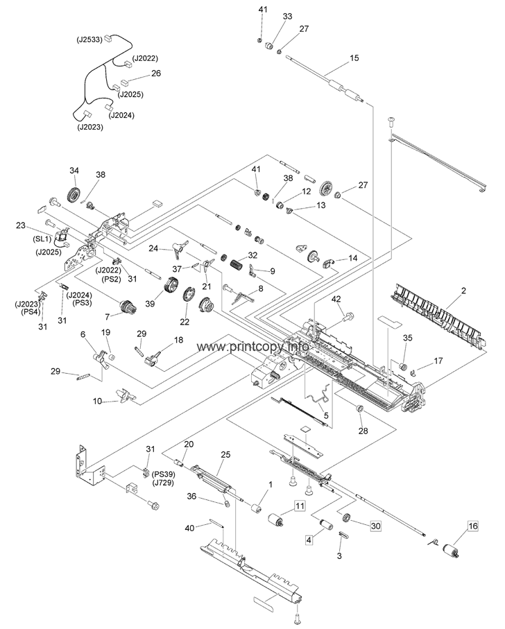 310A PAPER PICK-UP ASSEMBLY (UPPER)