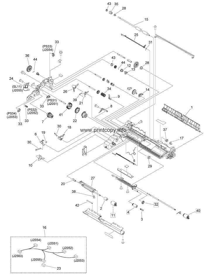 311A PAPER PICK-UP ASSEMBLY (LOWER)