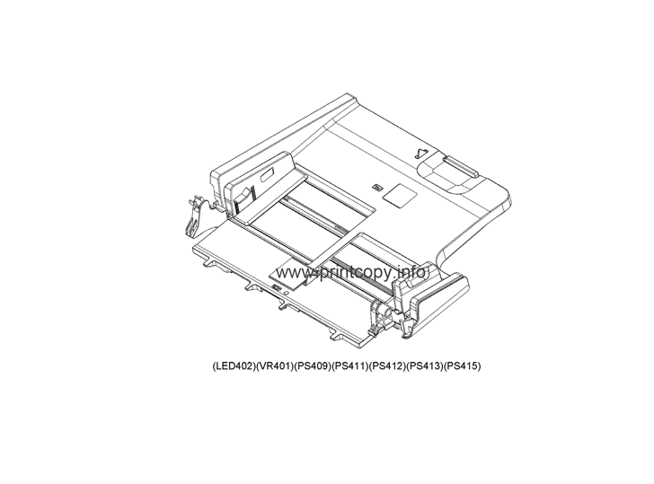 B15 DOCUMENT TRAY ASSEMBLY (Single pass ADF)