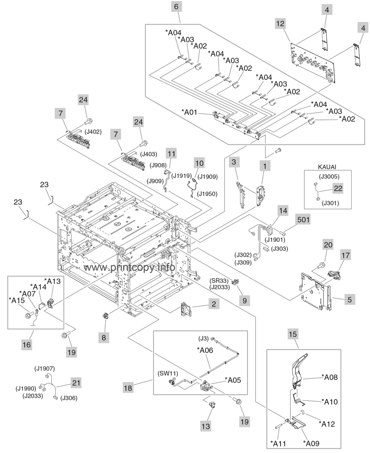 Printer internal components (7 of 7)