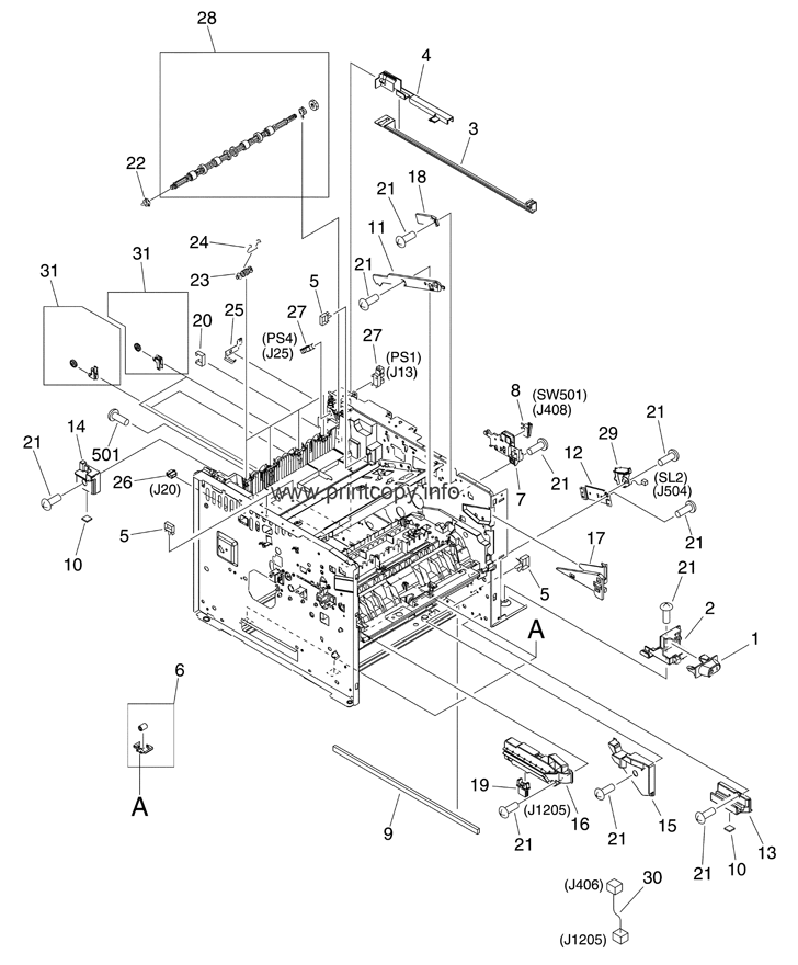 Parts Catalog > HP > LaserJet M3035 MFP > page 8