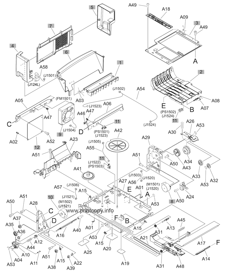 Parts Catalog > HP > LaserJet Enterprise M606 > page 7