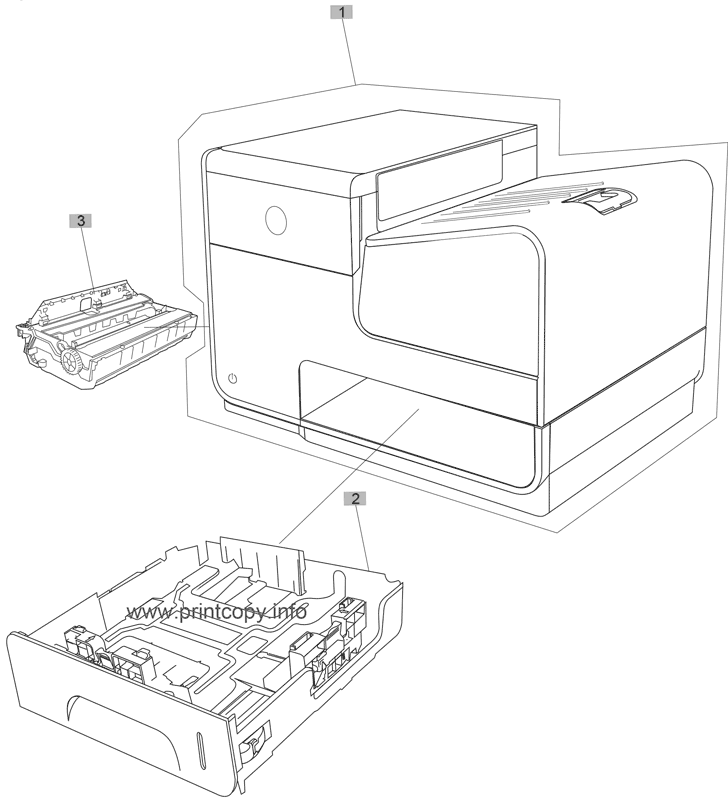 Internal assemblies-print mechanism kit
