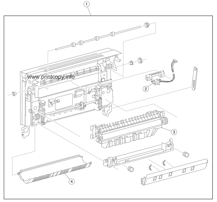 Printer left door assembly 1