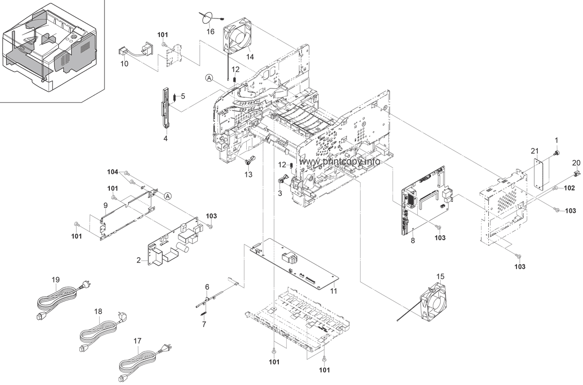 Parts Catalog > Kyocera > FS1370DN > page 11