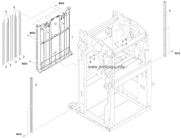 Exit Section 1 (Main Tray Partition)