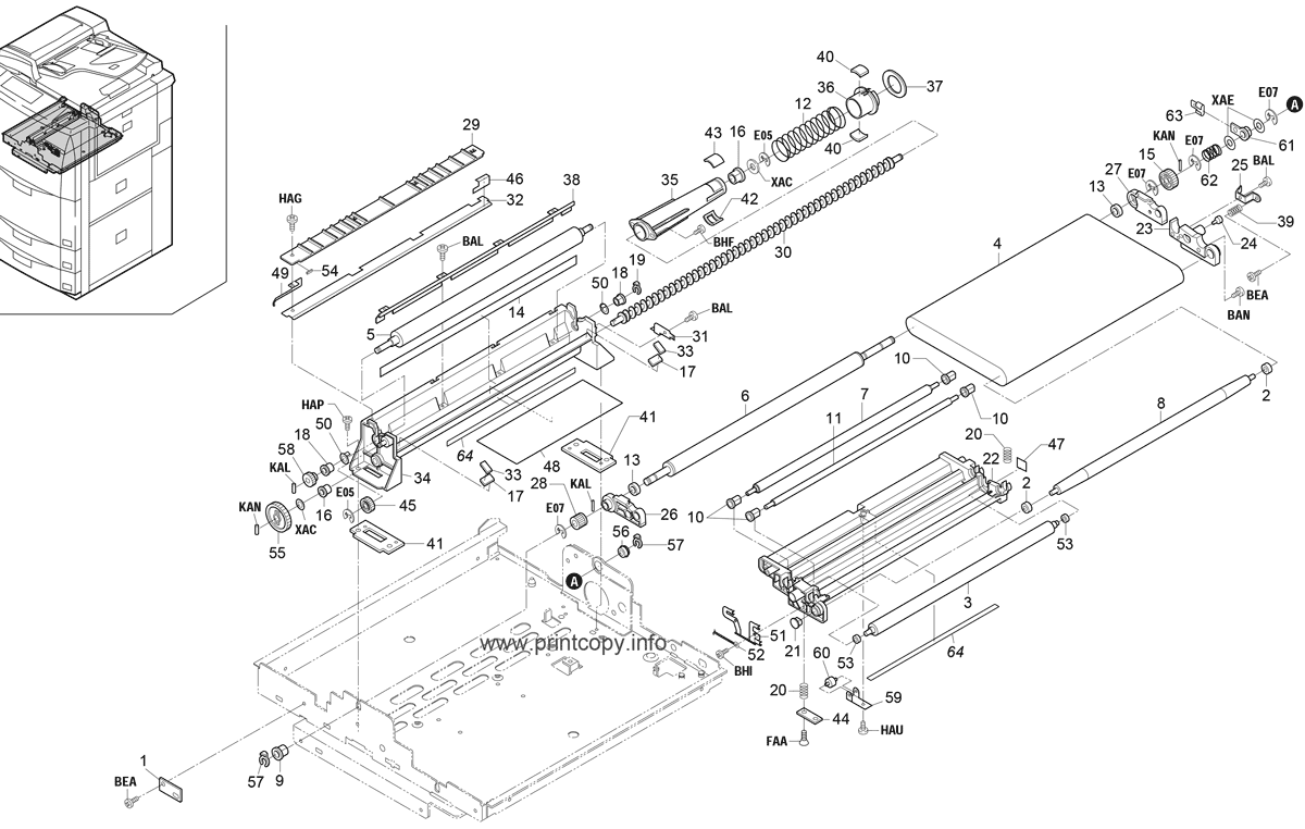 PAPER CONVEYING SECTION I (KM-6330)