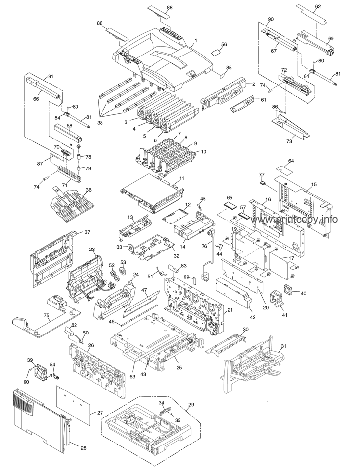 Parts Layout (ES1624nMFP)