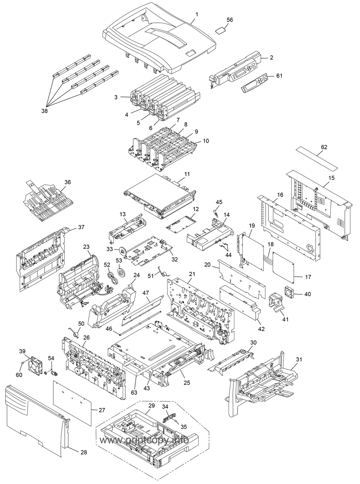 Parts Layout (C5200/C5150)