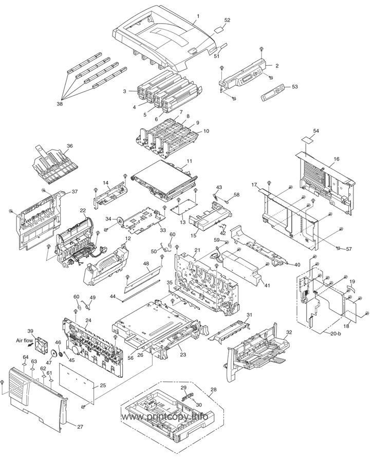Parts Layout (C6150/C6050)