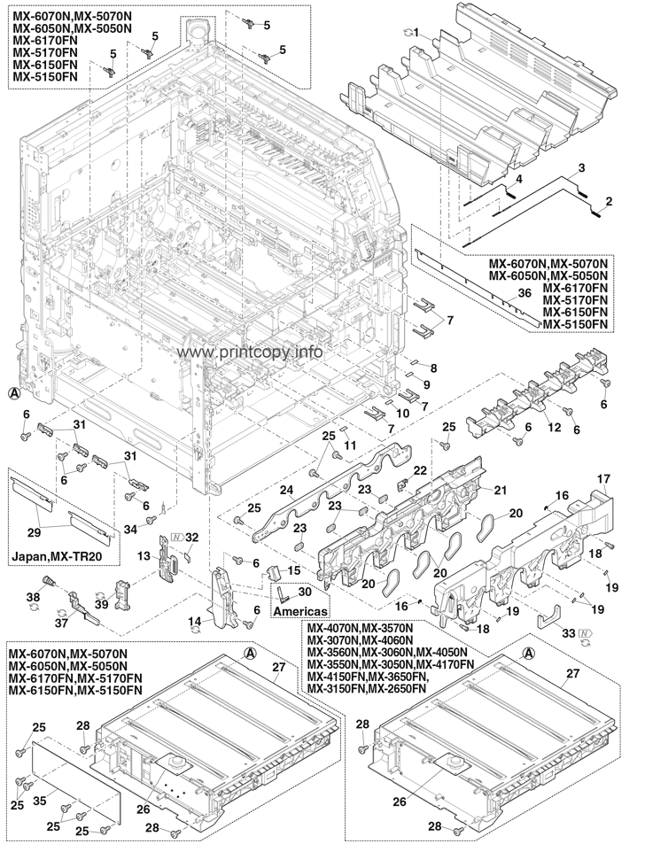 Parts Catalog Sharp Mx4070n Page 77