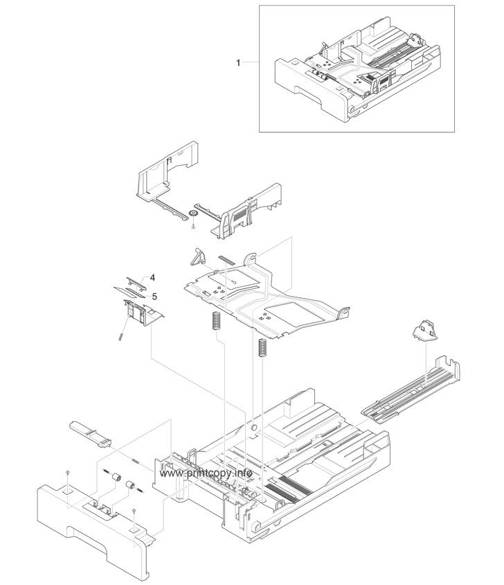 CASSETTE ASSEMBLY EXPLODED VIEW