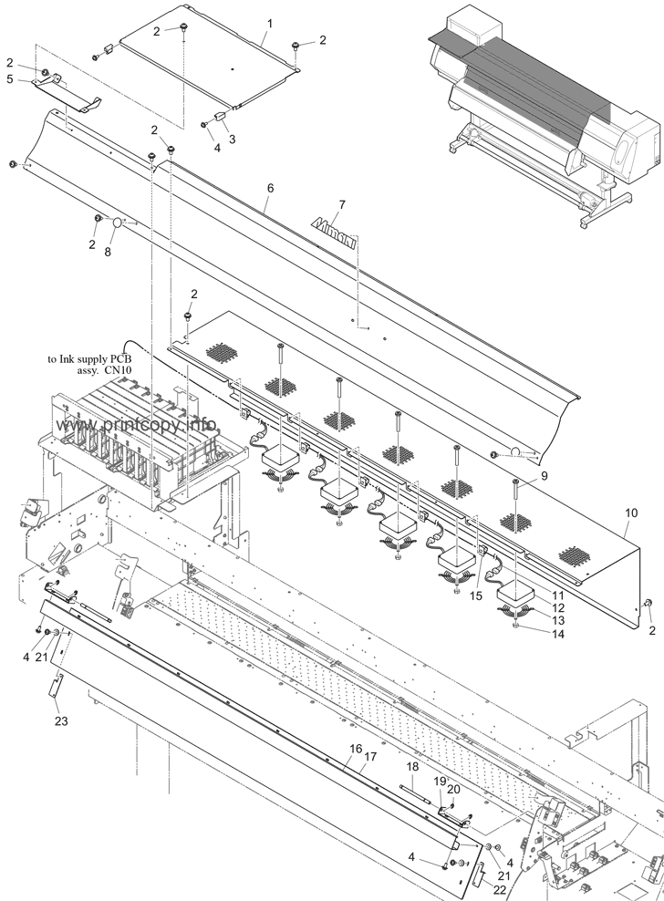 COVER, KEYBOARD ASSY. -2/3