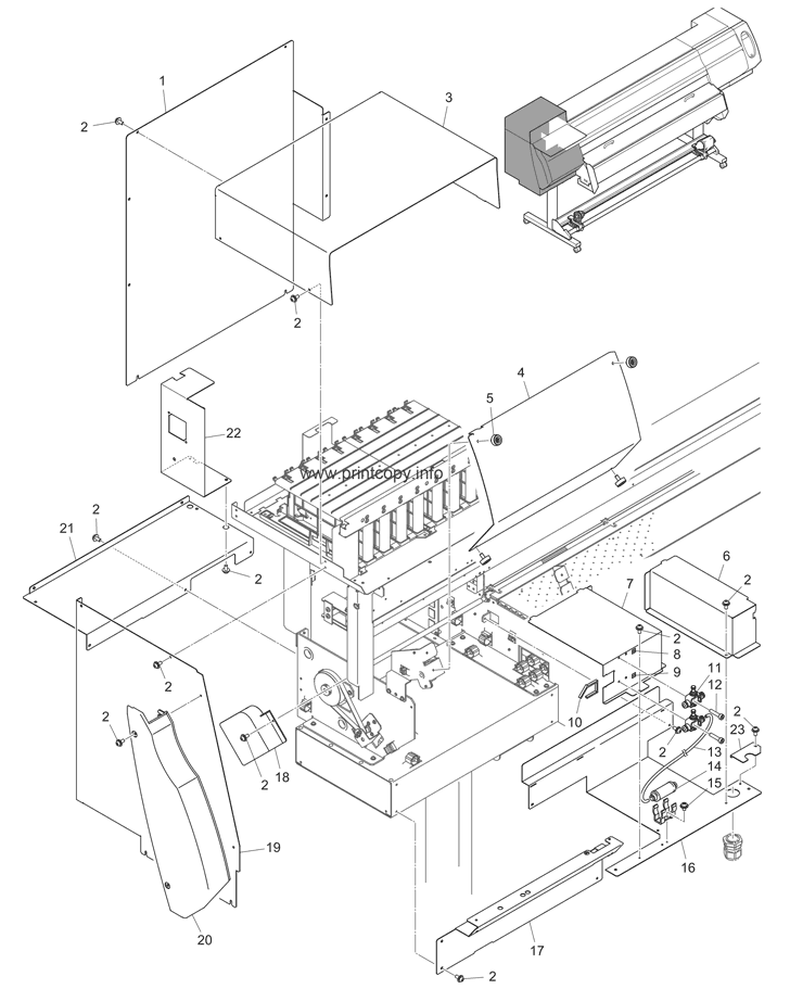 COVER, KEYBOARD ASSY. -1/3
