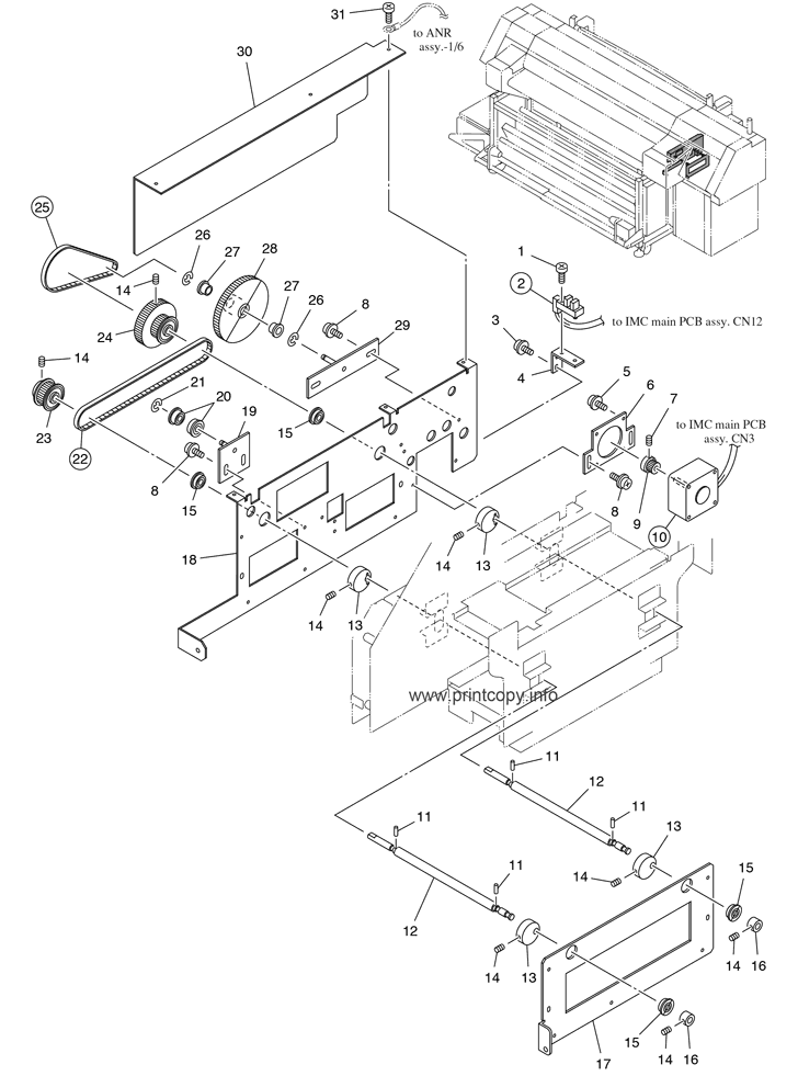 ANR ASSY.-4/6 (UP TO THE MACHINE NO. C8405030)